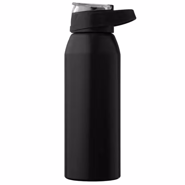 Lyse Sportflasche aus recyceltem Edelstahl - 710 ml in Schwarz