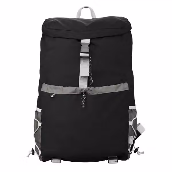 Tilden Laptop-Rucksack aus recyceltem Material - 20 L in Schwarz
