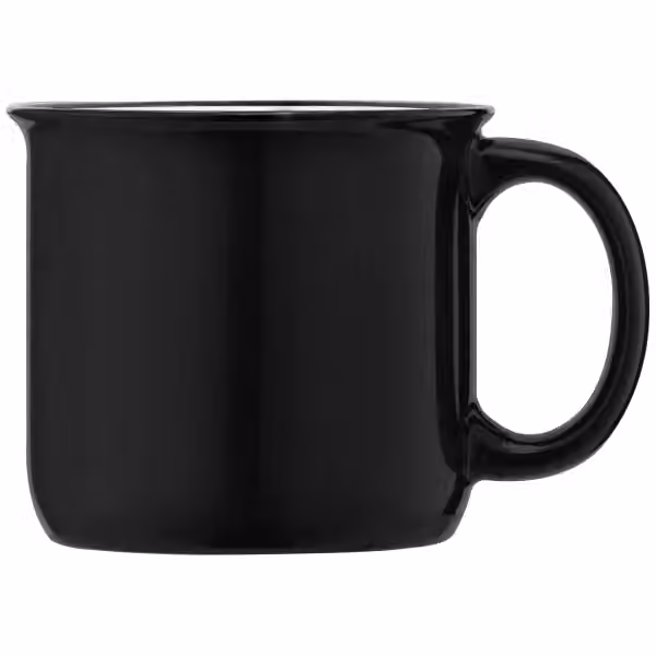 Adventure - 445 ml Campfire Keramiktasse in Schwarz