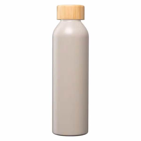 Eden Trinkflasche mit Bambusverschluss aus recyceltem Edelstahl - 590 ml in Grau