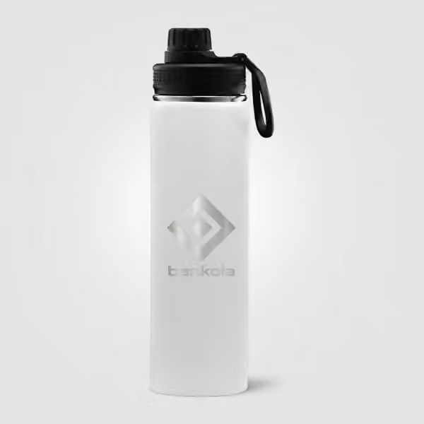 Alaska - 710 ml Edelstahlflasche - Doppelwandig in Weiss
