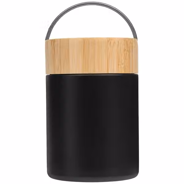 Reborn Lebensmittelbehälter aus recyceltem Edelstahl - 500 ml in Schwarz