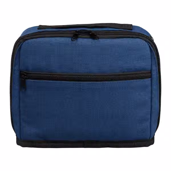 Odyssey Organiser-Tasche mit Reißverschluss aus 540 g/m² recycelter Baumwolle – 1,7 L in Marineblau