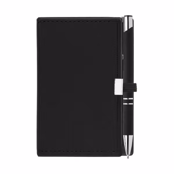 Caddy Notizbuch & Crosby  Kugelschreiber Geschenkset in Schwarz