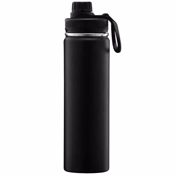 Alaska - 710 ml Edelstahlflasche - Doppelwandig in Schwarz