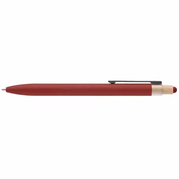 Reborn Kugelschreiber aus recyceltem Aluminium - m/Stylus in Rot