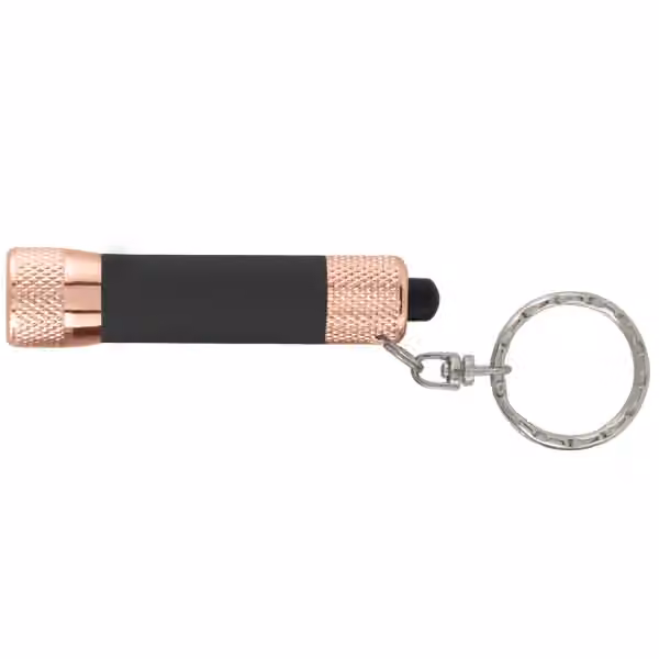 McQueen Softy Roségold Taschenlampe in Schwarz