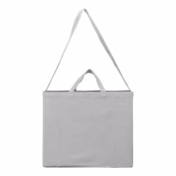 Ivy Umhängetasche aus recycelter Baumwolle - 15 L in Grau
