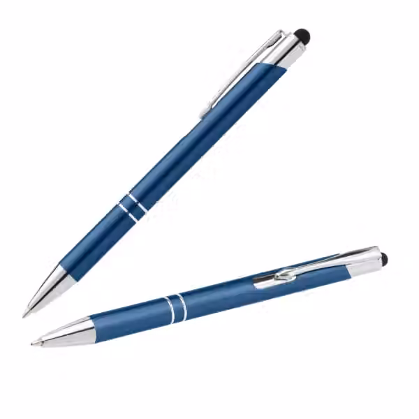 Crosby Matte Kugelschreiber - m/Stylus in Marineblau