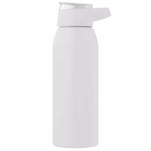 Lyse Sportflasche aus recyceltem Edelstahl - 710 ml in Weiss