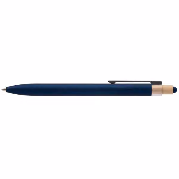 Reborn Kugelschreiber aus recyceltem Aluminium - m/Stylus in Marineblau