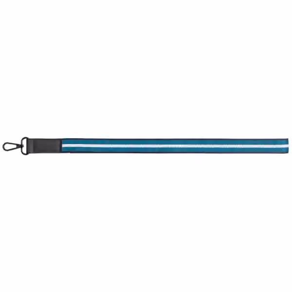 Newport Handy-Trageband mit Chevron-Muster aus rPET-Gewebe – 43,7 x 2,5 cm in Marineblau