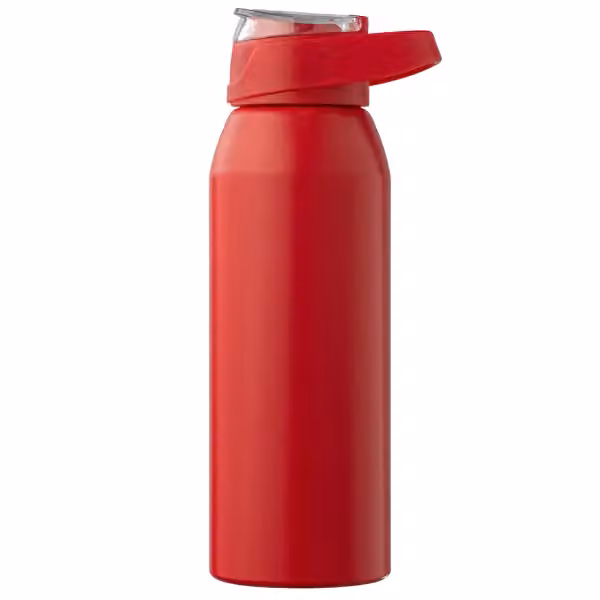 Lyse Sportflasche aus recyceltem Edelstahl - 710 ml in Rot