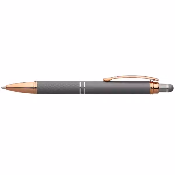 Phoenix Softy Roségold Metallic Kugelschreiber - m/Stylus in Silber
