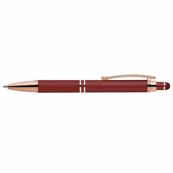 Phoenix Softy Roségold Classic Kugelschreiber - m/Stylus in Rot