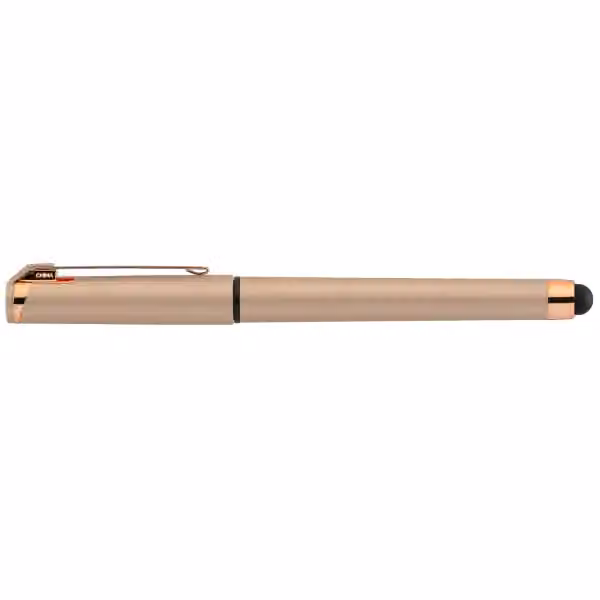 Islander Softy Roségold Designer Metallic Gelschreiber - m/Stylus in Rosa