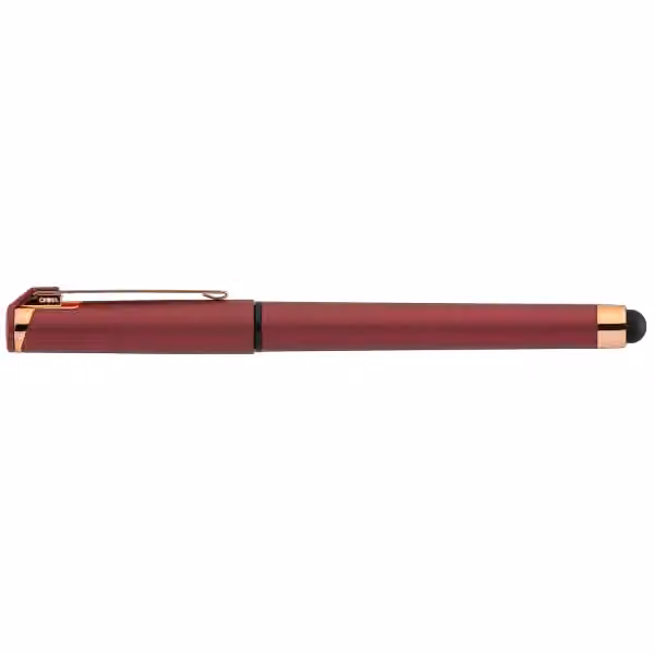 Islander Softy Roségold Designer Metallic Gelschreiber - m/Stylus in Fuchsie