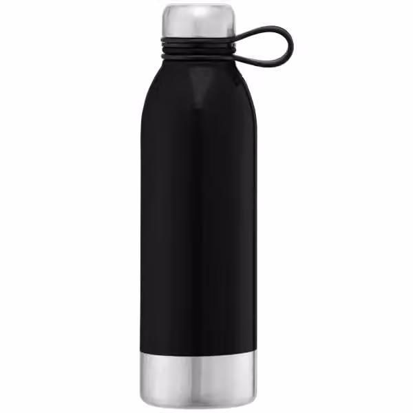 Sydney - 740 ml Edelstahl-Sportflasche in Schwarz