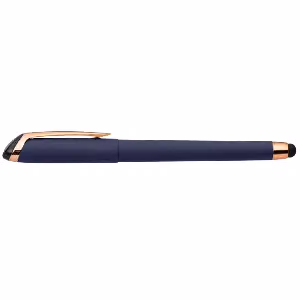 Gazelle Softy Roségold Gelschreiber - m/Stylus in Marineblau
