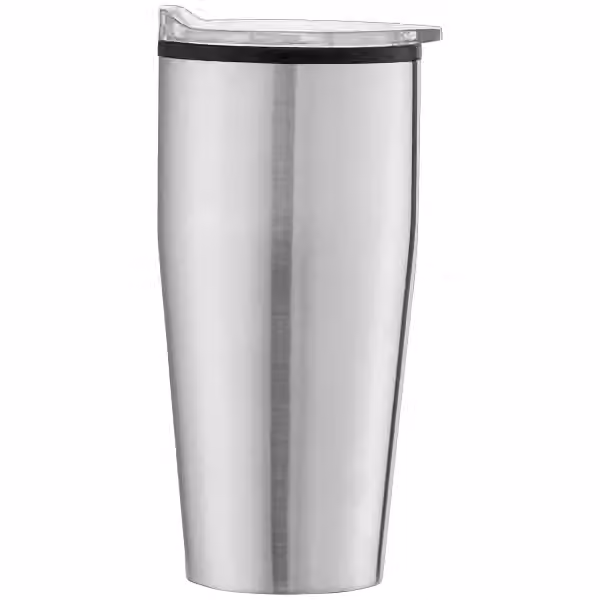 Jasper - 530 ml Edelstahlbecher mit Innenraum aus Kunststoff in Chrom