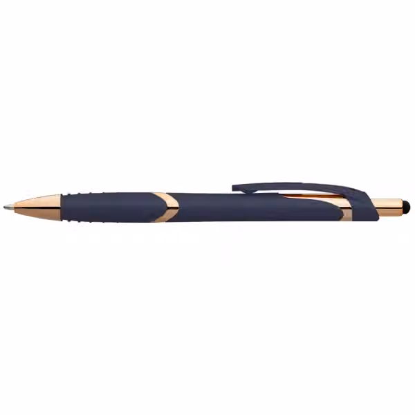 Joplin Softy Roségold Kugelschreiber - m/Stylus in Marineblau