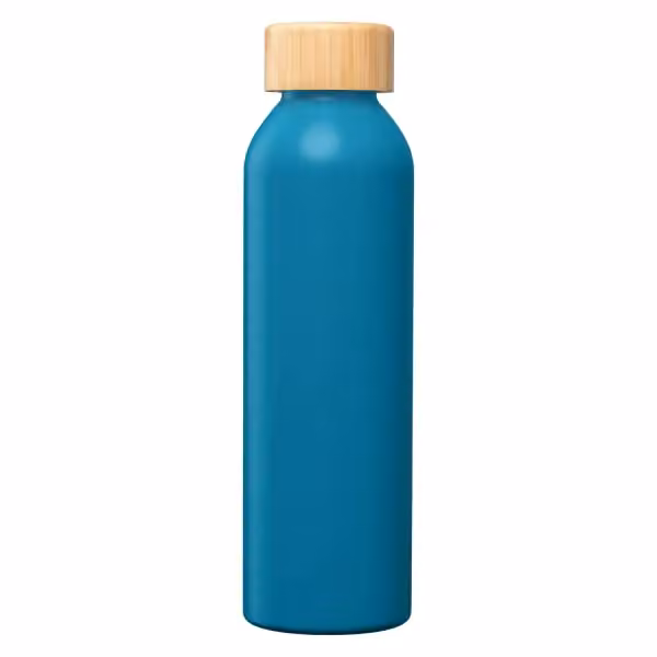 Eden Trinkflasche mit Bambusverschluss aus recyceltem Edelstahl - 590 ml in Blaugrün