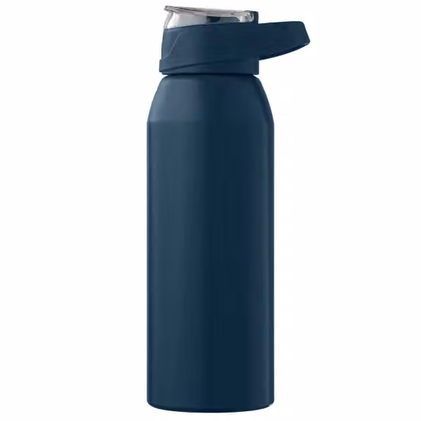 Lyse Sportflasche aus recyceltem Edelstahl - 710 ml in Marineblau