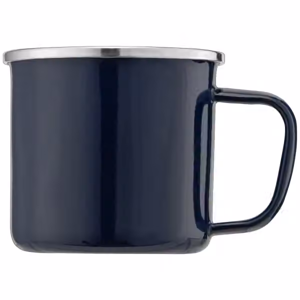 Wyoming - 385 ml Campfire Tasse mit Emaille-Beschichtung und Edelstahlrand