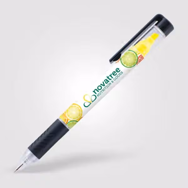Bergman Kugelschreiber mit Textmarker