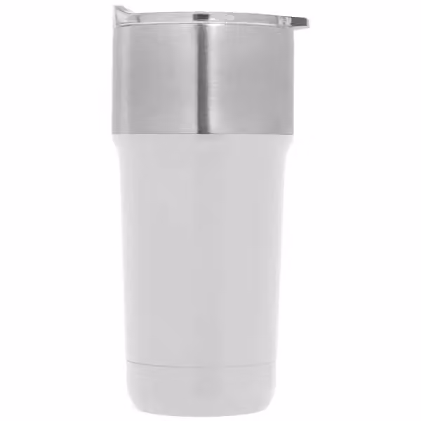 Optimus - 590 ml Edelstahl-Thermobecher mit Keramik-Innenwand - Doppelwandig in Weiss
