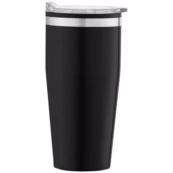 Jasper - 530 ml Edelstahlbecher mit Innenraum aus Kunststoff in Schwarz