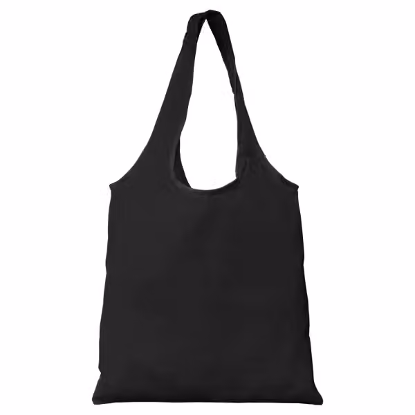 Santorini Essentials Shopping–Tragetasche aus recycelter 70 g/m² Baumwolle - 8 L in Schwarz