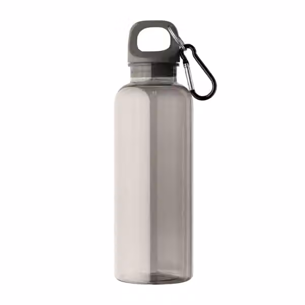 Doli Fahrradflasche mit Schraubverschluss und Karabinerclip aus rPET – 500 ml in Schwarz
