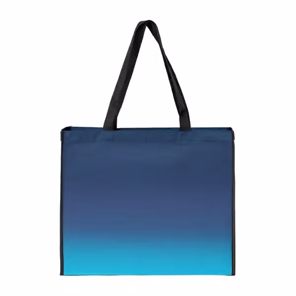 Vilda Tragetache mit Ombré-Effekt aus rPET - 10 L in Marineblau