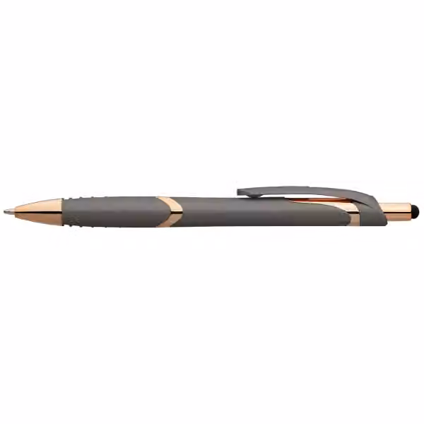 Joplin Softy Roségold Kugelschreiber - m/Stylus in Taupe