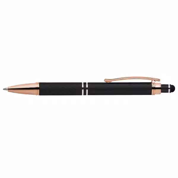 Phoenix Softy Roségold Classic Kugelschreiber - m/Stylus in Schwarz