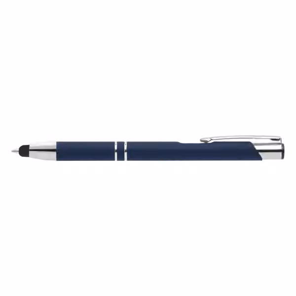 Crosby Metall Kugelschreiber - m/ Stylus unten in Blau