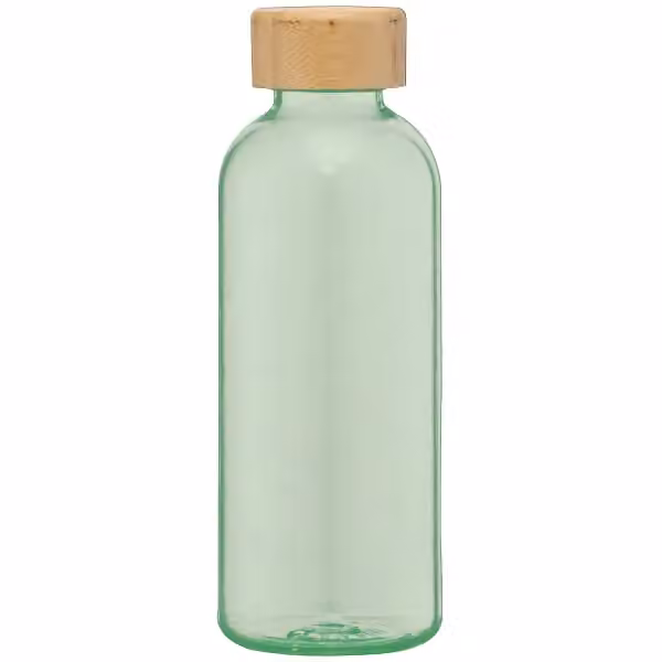 Strom Trinkflasche mit FSC®️ -Bambusverschluss aus rPET – 650ml