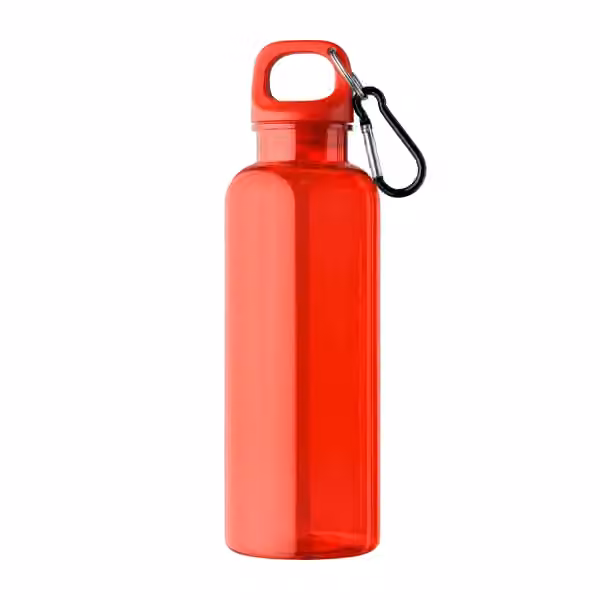 Doli Fahrradflasche mit Schraubverschluss und Karabinerclip aus rPET – 500 ml in Rot