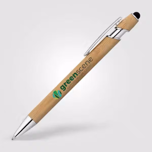 Prince Bamboo Kugelschreiber - m/Stylus in Bambus