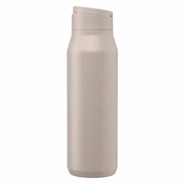 Majesty Trinkflasche aus recyceltem Edelstahl mit Smartphone-Halterung – 750 ml in Düne