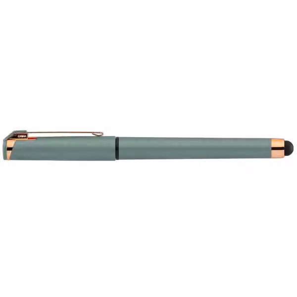 Islander Softy Roségold Designer Metallic Gelschreiber - m/Stylus in Pastellblau