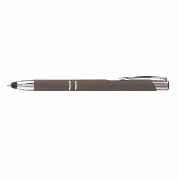 Crosby Metall Kugelschreiber - m/ Stylus unten in Taupe