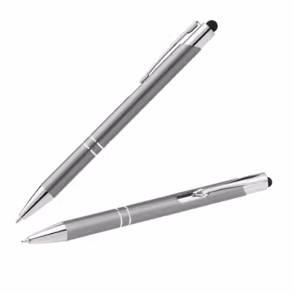 Crosby Matte Kugelschreiber - m/Stylus in Silber