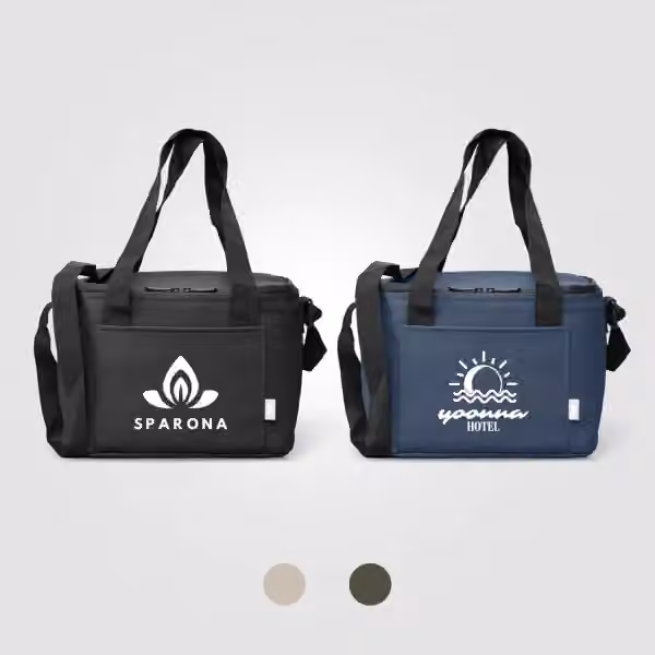 Malmö Kühltasche für 12 Dosen aus recyceltem Material - 11L in Marineblau