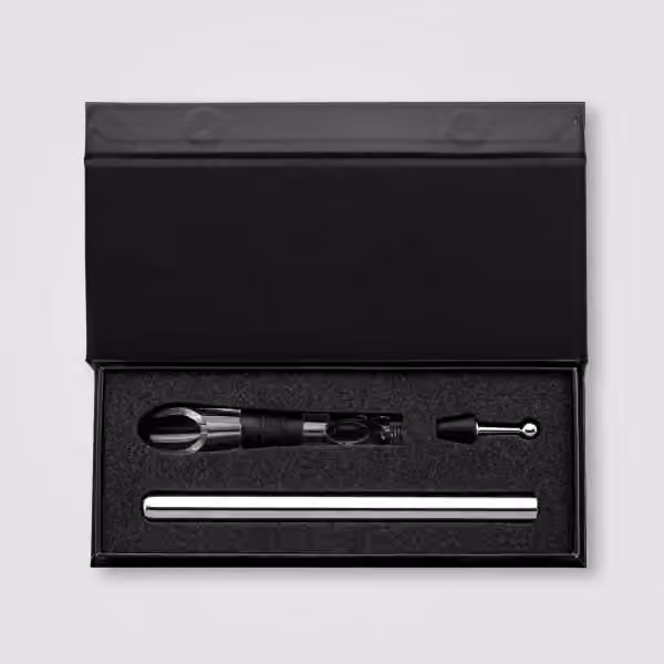 Neve Weinkühler-Set aus recyceltem Edelstahl inkl. Geschenkbox - 2-tlg.