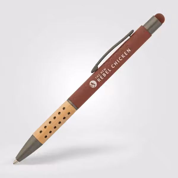 Bowie Bamboo Griff Kugelschreiber - m/Stylus