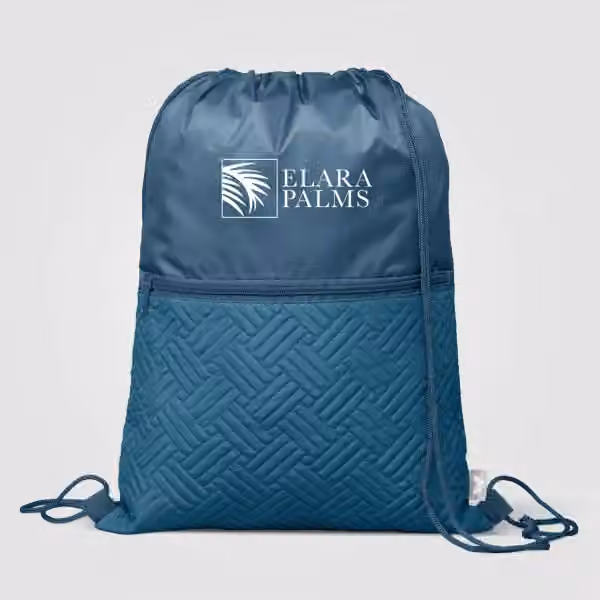 Sora Rucksack mit Kordelzug gesteppt aus recyceltem Material – 6 L