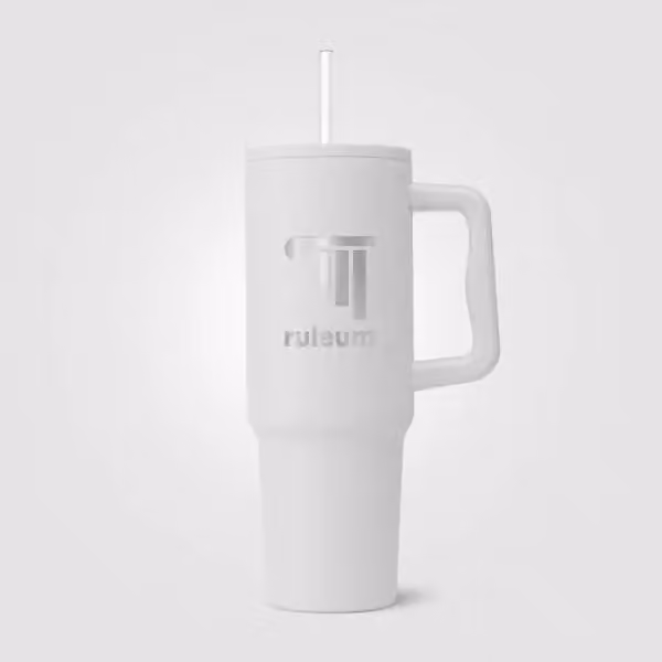 Polar Pro - 1180 ml Recycling-Edelstahlbecher mit Trinkhalm - Doppelwandig