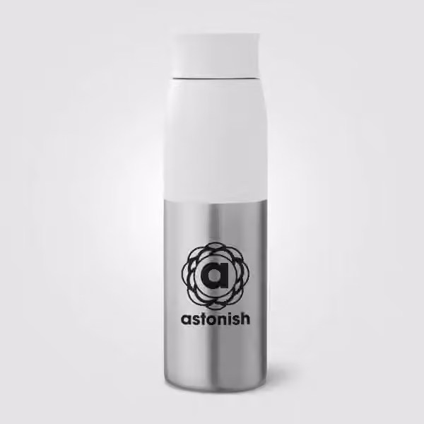 Borealis Recycling-Edelstahlflasche mit Drehverschluss - 650 ml
